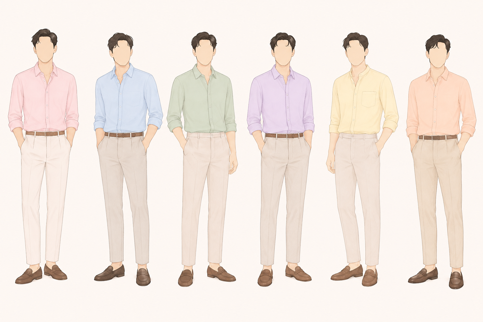 Pastel semi-formal attire inspiration